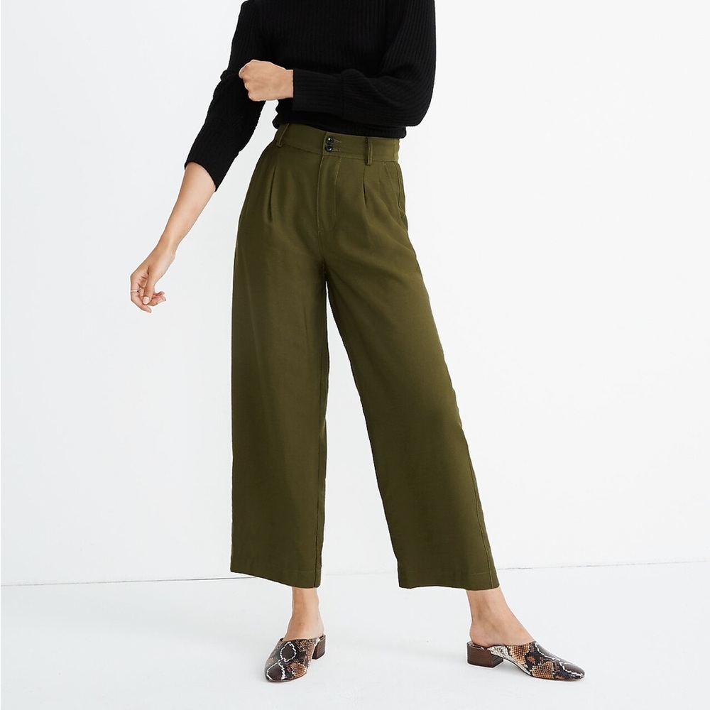 Madewell Pleated Wide Leg Pants
